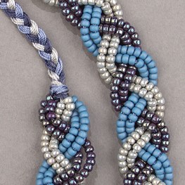 Bella Braid Necklace Blueberry